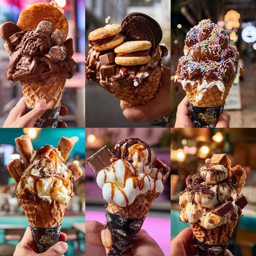 Ice Cream Bubble Waffle