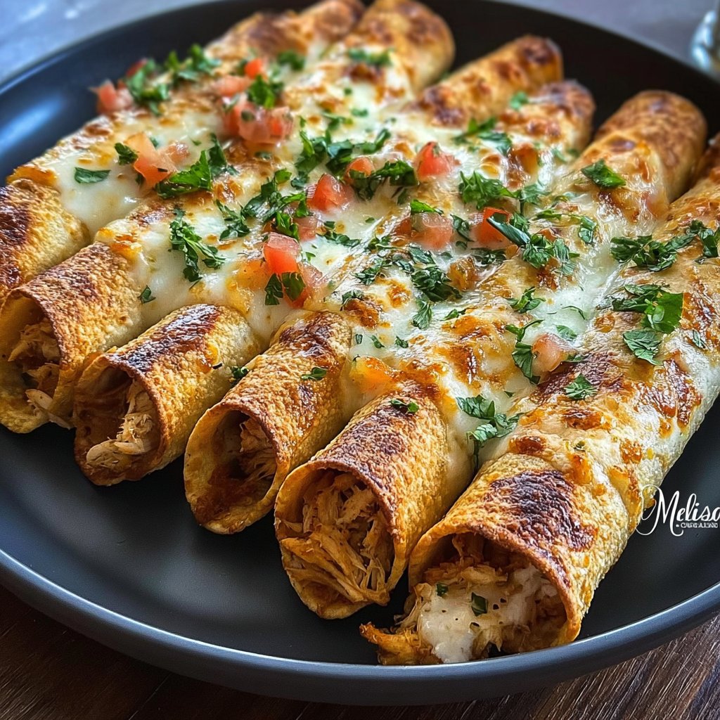 Crispy Chicken Taquitos