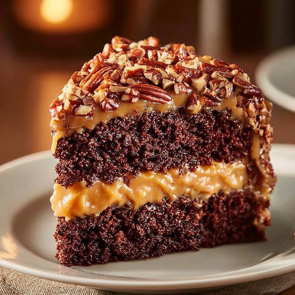 Caramel Pecan Ice Cream Chocolate Delight Cake