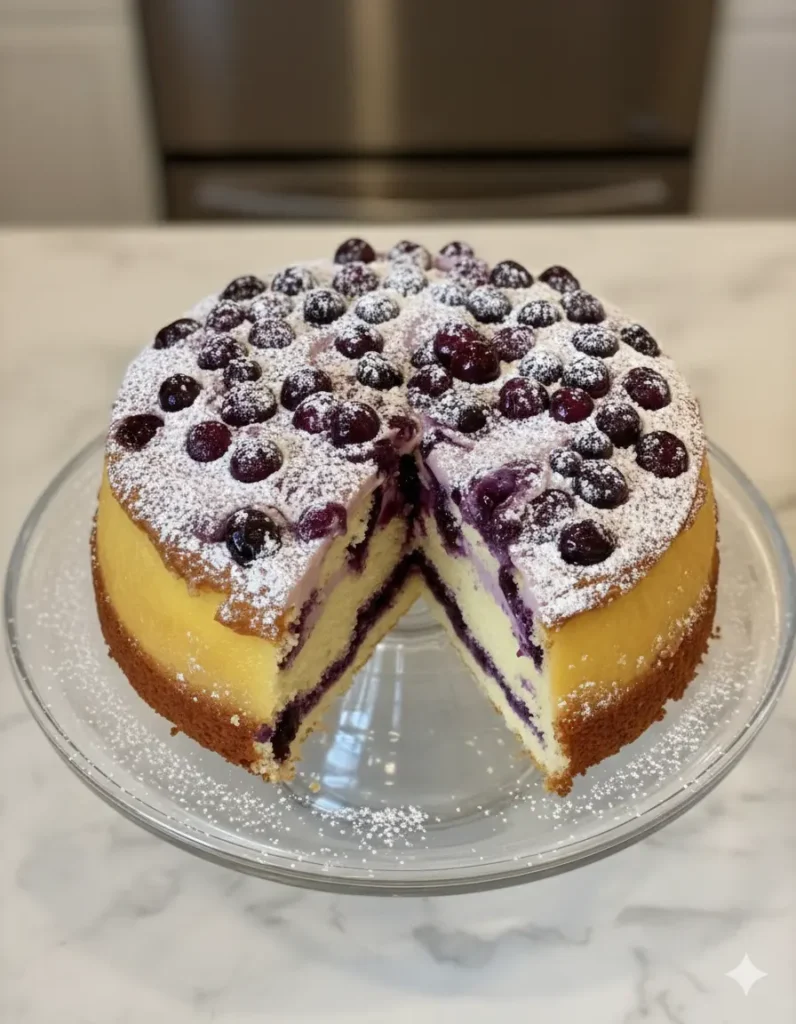 Blueberry Lemonade Pound Cake