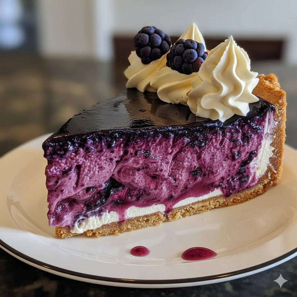 Blueberry Mousse Cheesecake