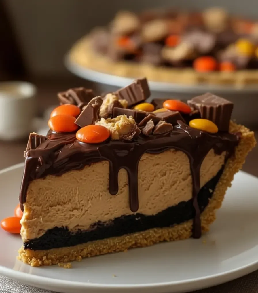 Giant Reese’s Peanut Butter Cup Pie