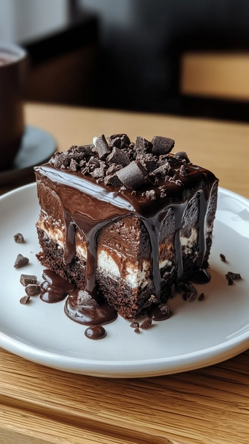 Frozen Fudge Brownie Bars