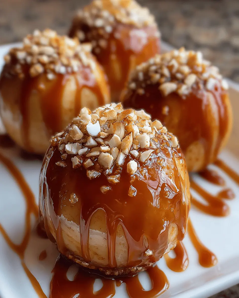 Apple Caramel Bombs
