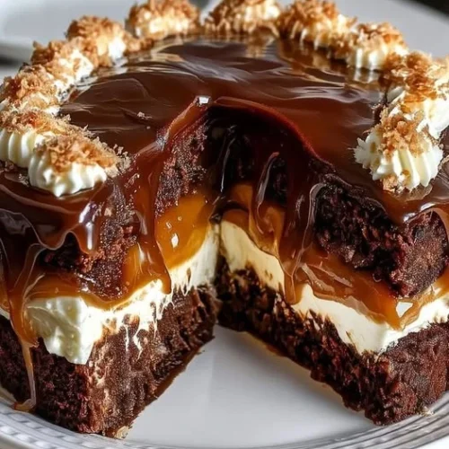 Caramel Chocolate Layer Cake