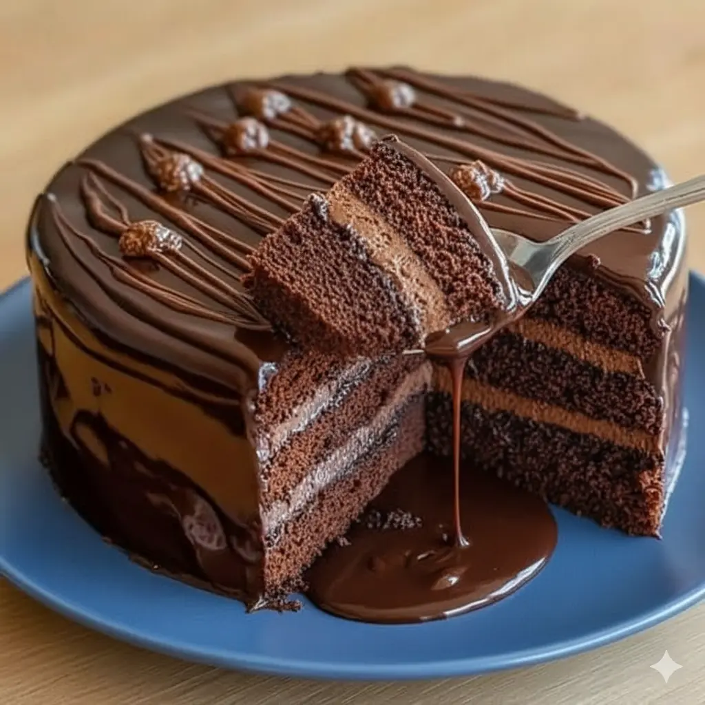 Chocolate Ganache Layer Cake
