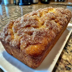 Warm Cinnamon Sugar Apple Loaf