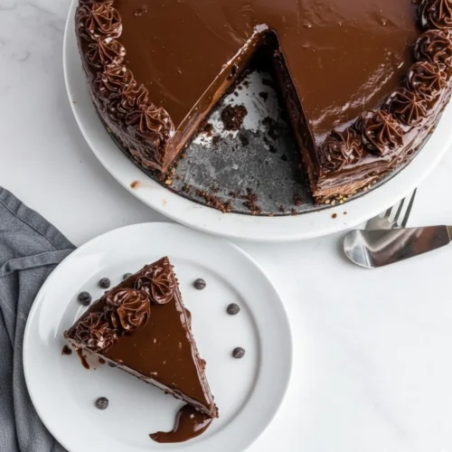 No-Bake Hot Fudge Brownie Cheesecake Bliss