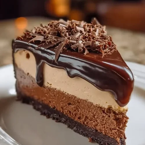 Espresso Coffee Cheesecake with Ganache