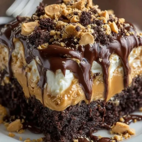 Guide to the Chocolate Peanut Butter Poke Cake