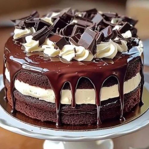 Chocolate Cake with Cream Cheese Filling