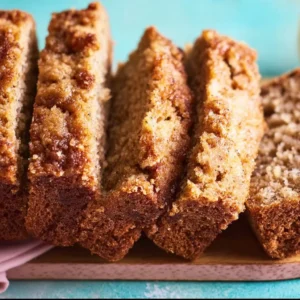 Delicious Coffee Cake Banana Bread with a rich crumb and coffee topping