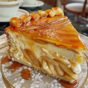 Caramel Apple Cheesecake Cake