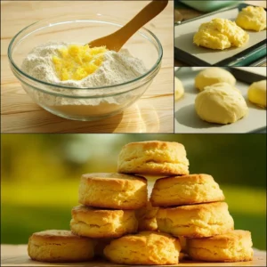 Freshly baked scones served on a decorative plate with jam and cream