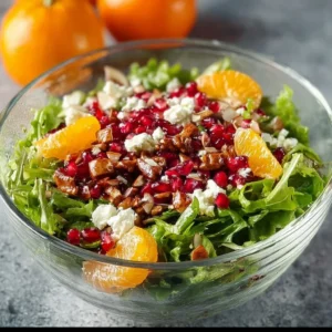 Colorful Christmas Salad with fresh ingredients for holiday celebrations.