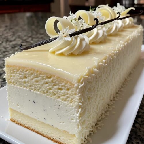Vanilla Bean Mousse Cake