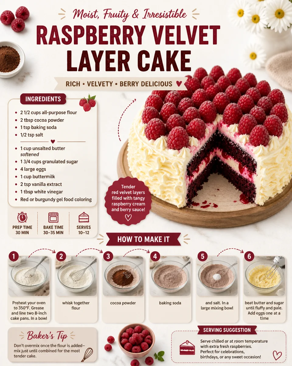 Velvet Raspberry Raspberry Velvet Layer Cake