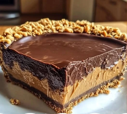 No-Bake Chocolate Peanut Butter Pie